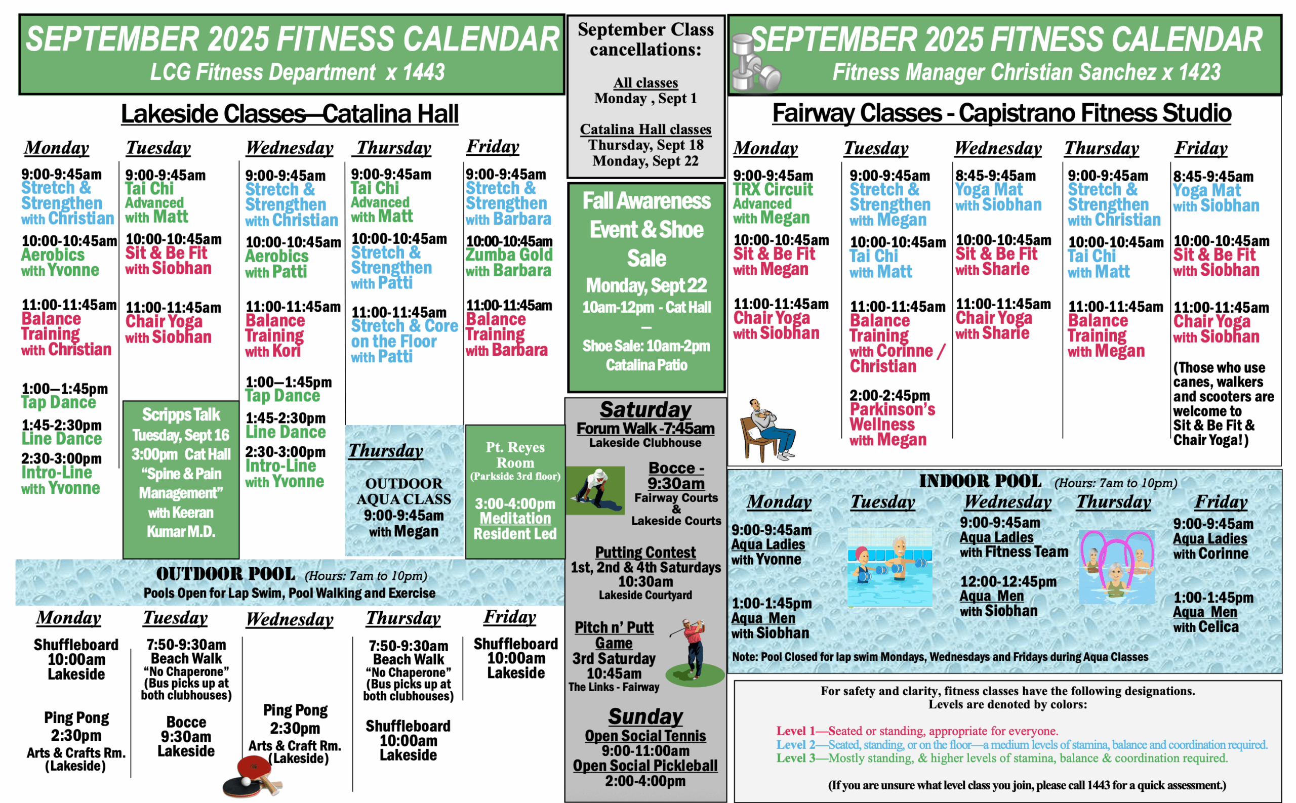 September Fitness Calendar